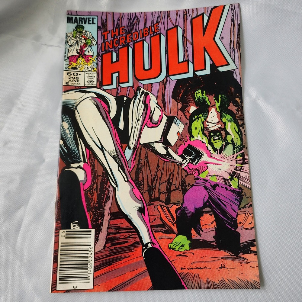Incredible Hulk #296 Comic Book Marvel Comics 1984 Bronze Age News Stand FN Rom
